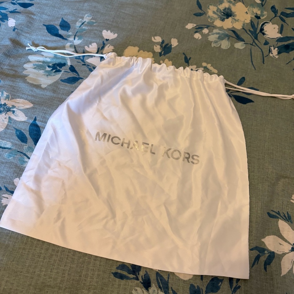 Michael Kors White Drawstring Bag